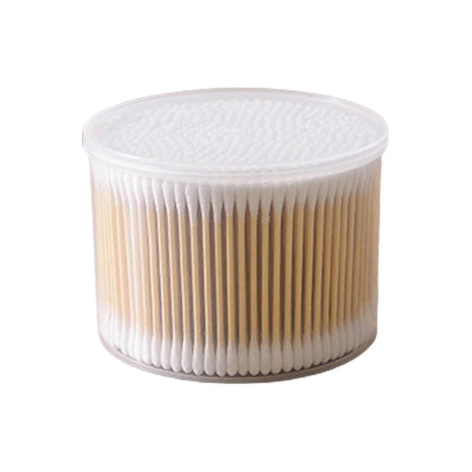 Cotton Swabs With Case Dual Round Head Q Tips Disposable Cotton Sticks (1piece, White)
