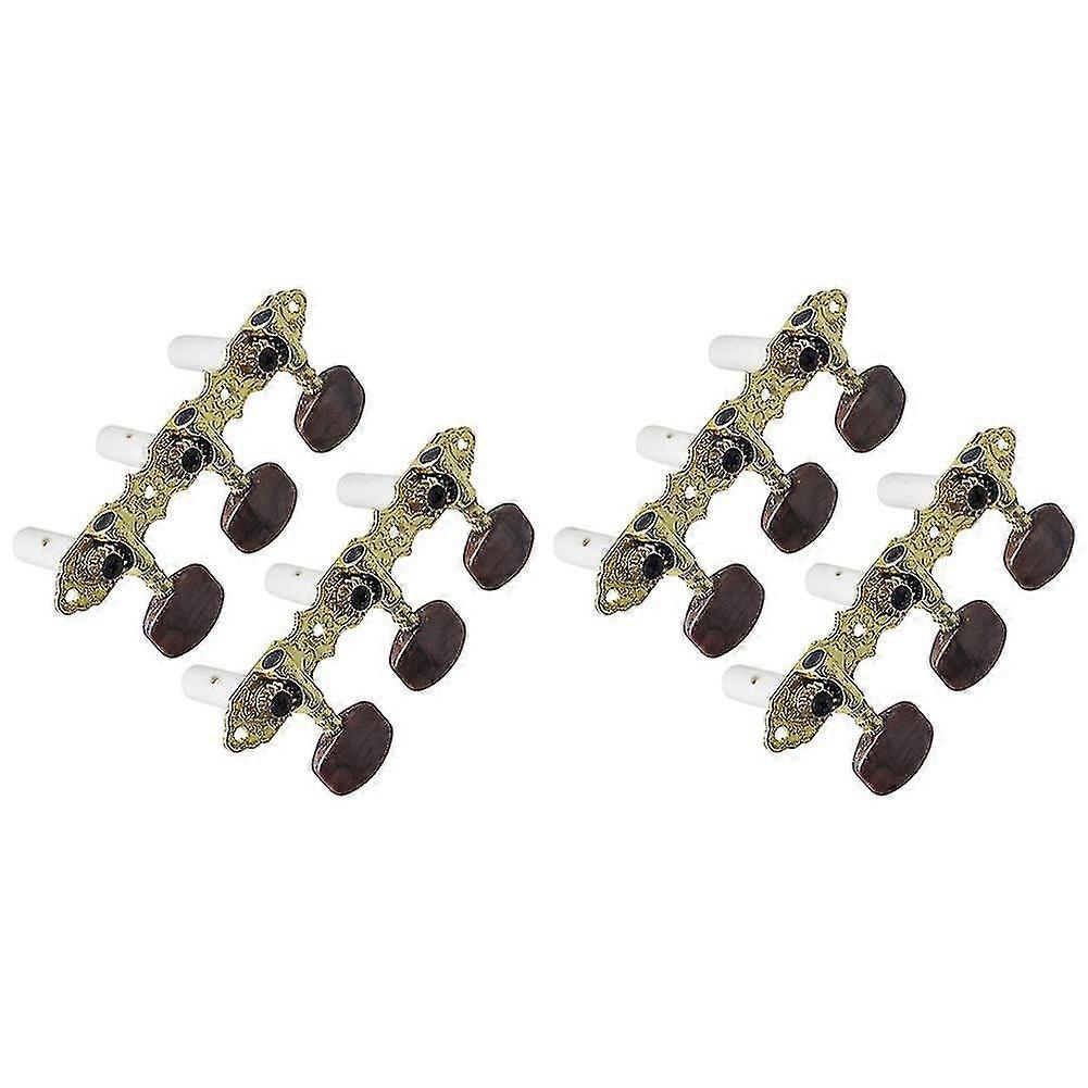 2x Classical Guitar Tuning Pegs Machine Heads Tuner Brown