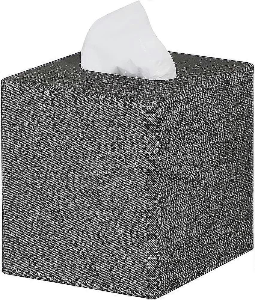Square Pu Leather Tissue Box Tissue Box Holder