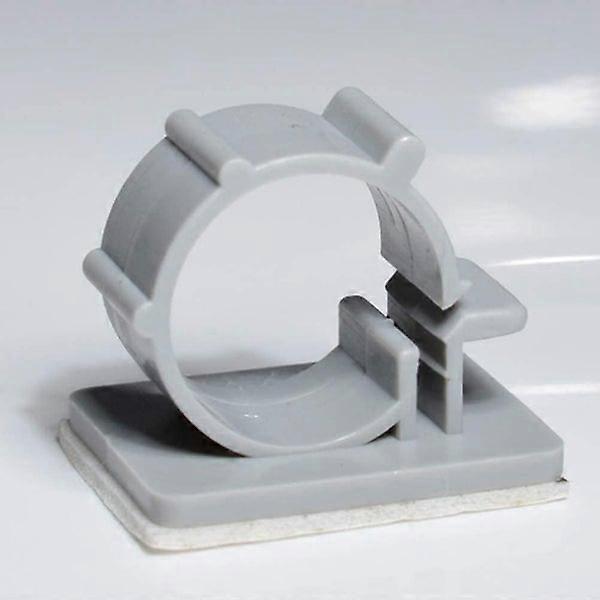 16-18mm Hand Tools Plastic Pipe Clamps Self Adhesive Cable Clip Adjustable Netwo