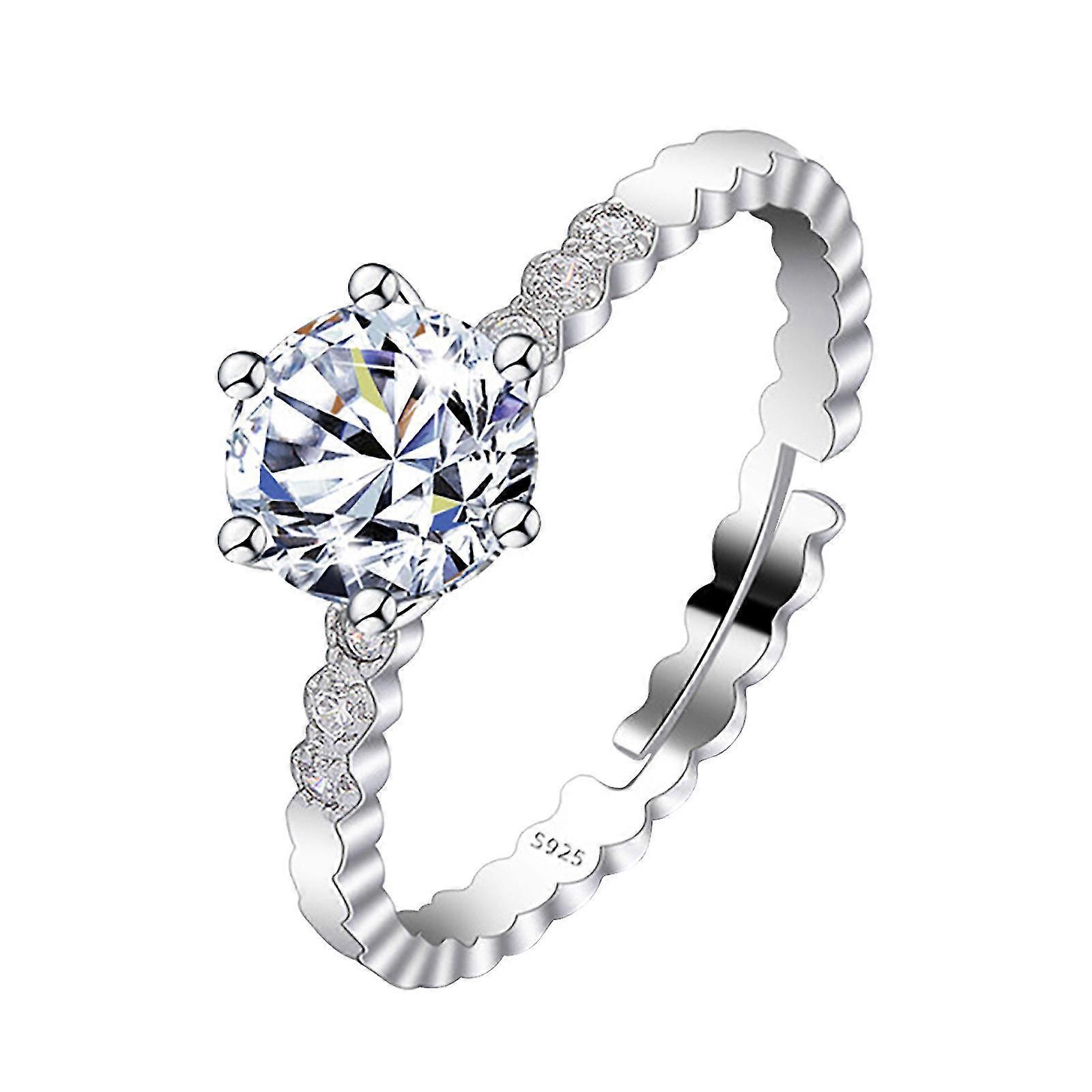 Ring Female Light Luxury Temperament Diamond Ring