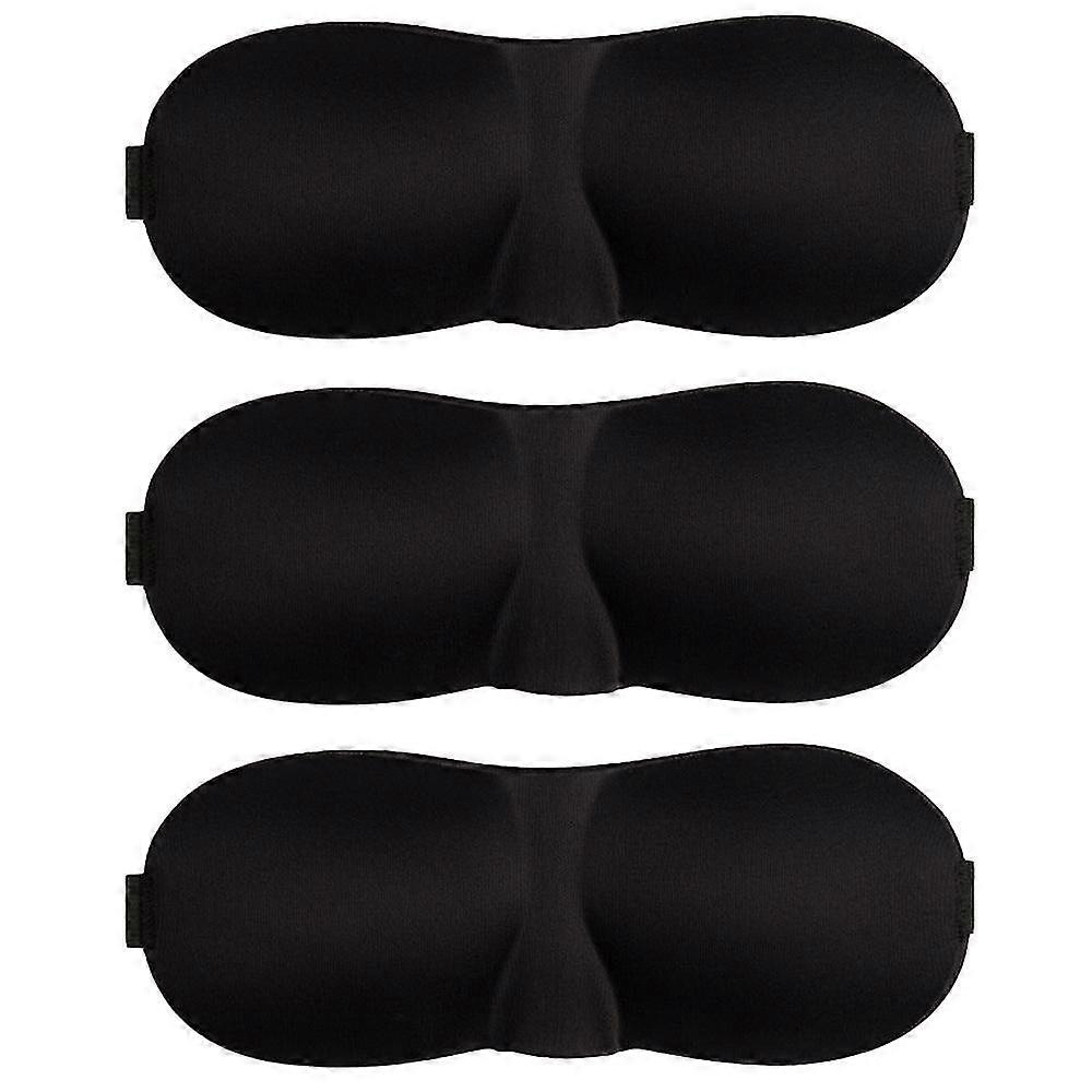 Sleep Mask Pack Of 3, Light Blocking 3d Eye Masks For Sleeping, Blindfold For Side Sleeper