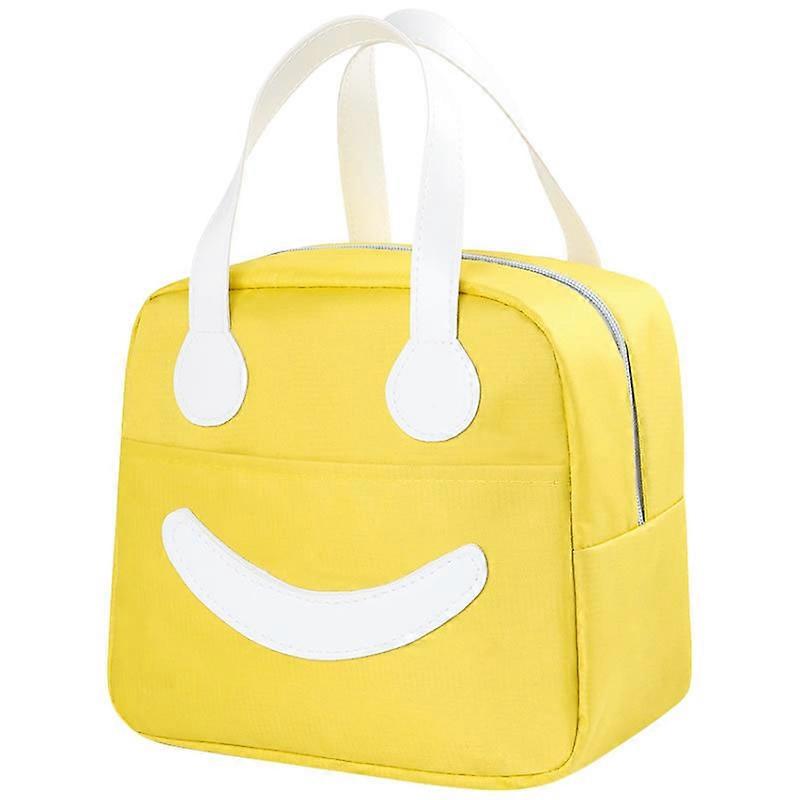 Oxford Cloth Waterproof Thick Insulation Bag Picnic Bag Large Portable Lunch Box Bag Frozen Bag Insulation Package-Yellow