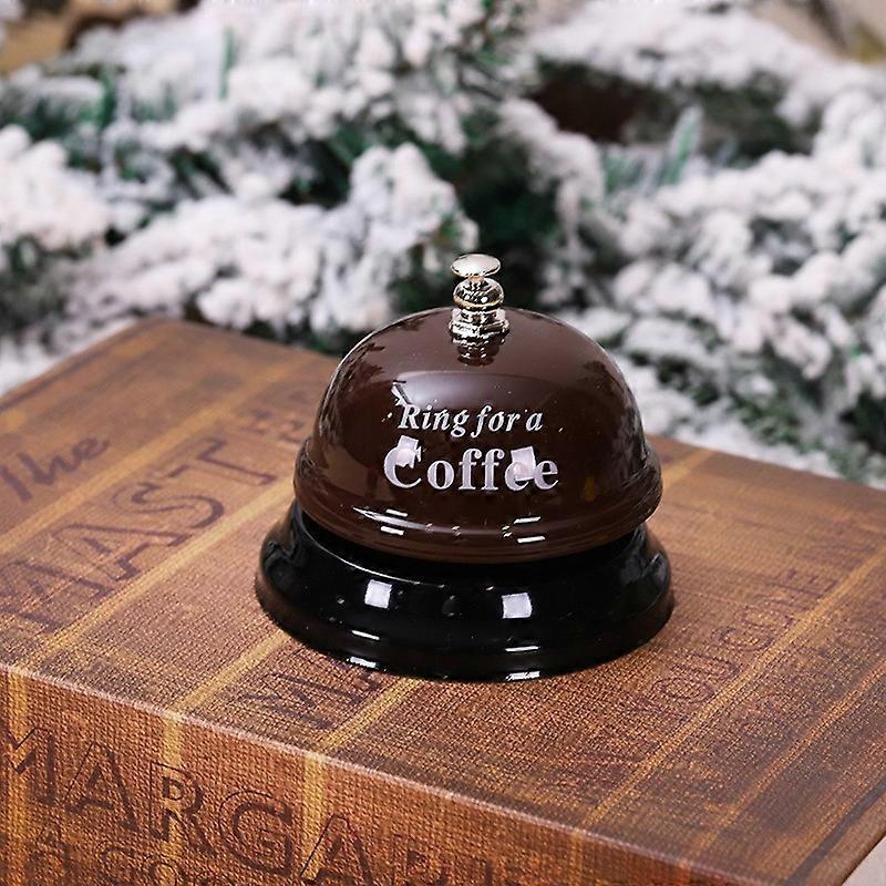 Desk Kitchen Service Call Bell Ring, Brown