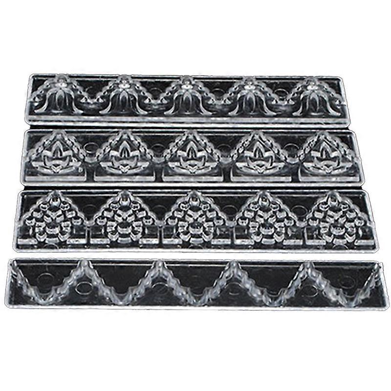 4Pcs/Set Fondant Cake Lace Mold Cutter Sugarcraft Paste DIY Mold Decorating Tool KAESI