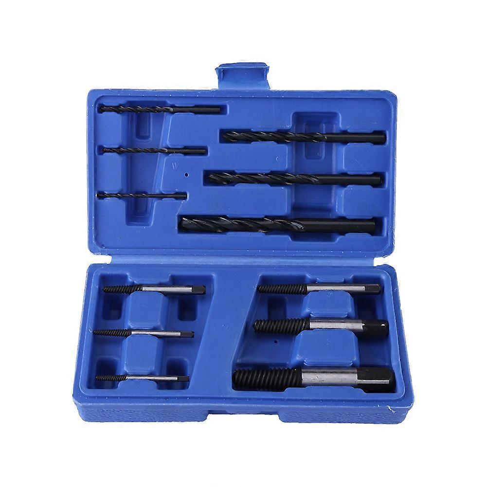 12pcs Screw Extractor, Practical Broken Nut Nut Bolts Studs Remover Tools Set with Drills