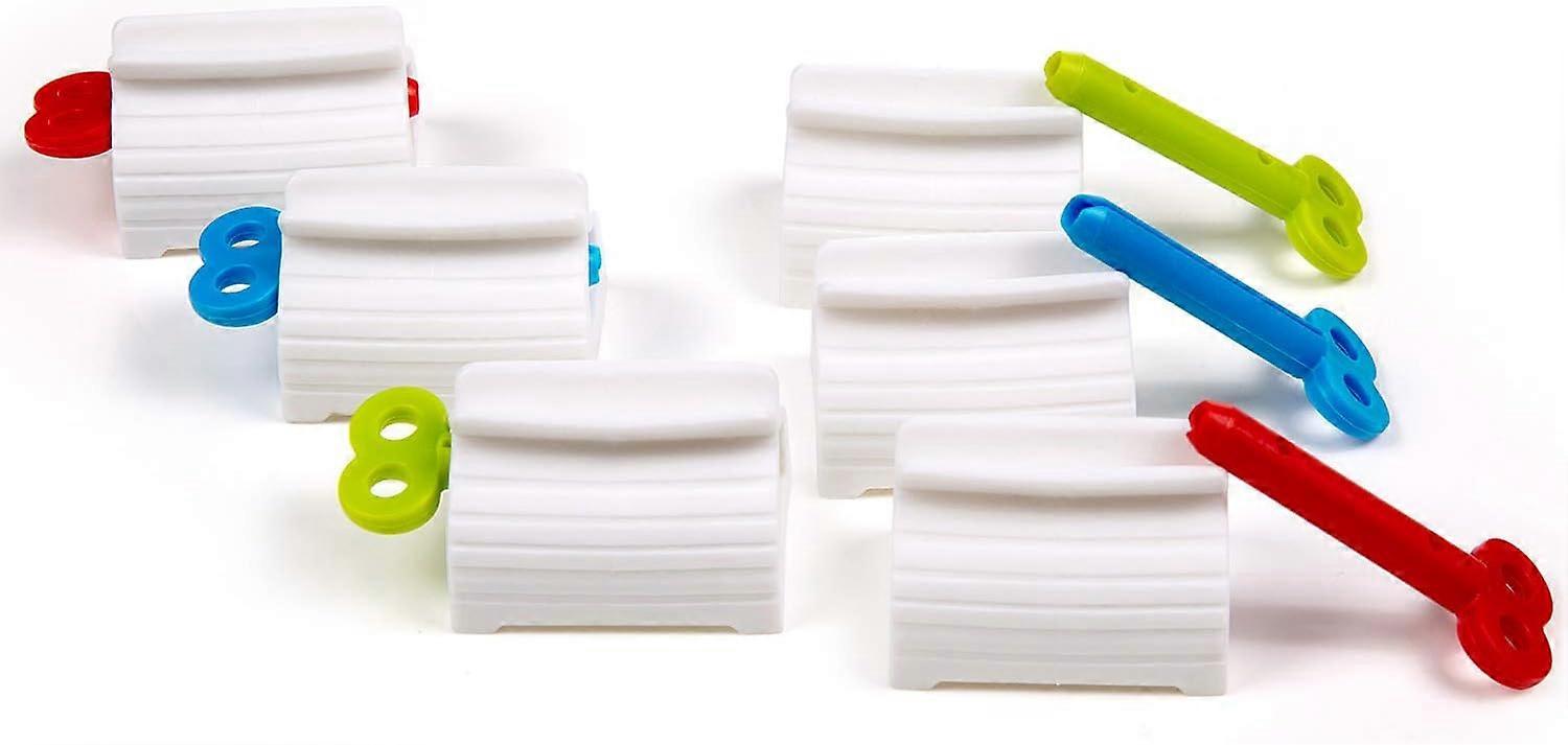 Toothpaste Dispenser, 6 Pcs Rolling Tube Toothpaste Squeezer, Rolling Tube Squeezer, Squeezer Tube Press Set