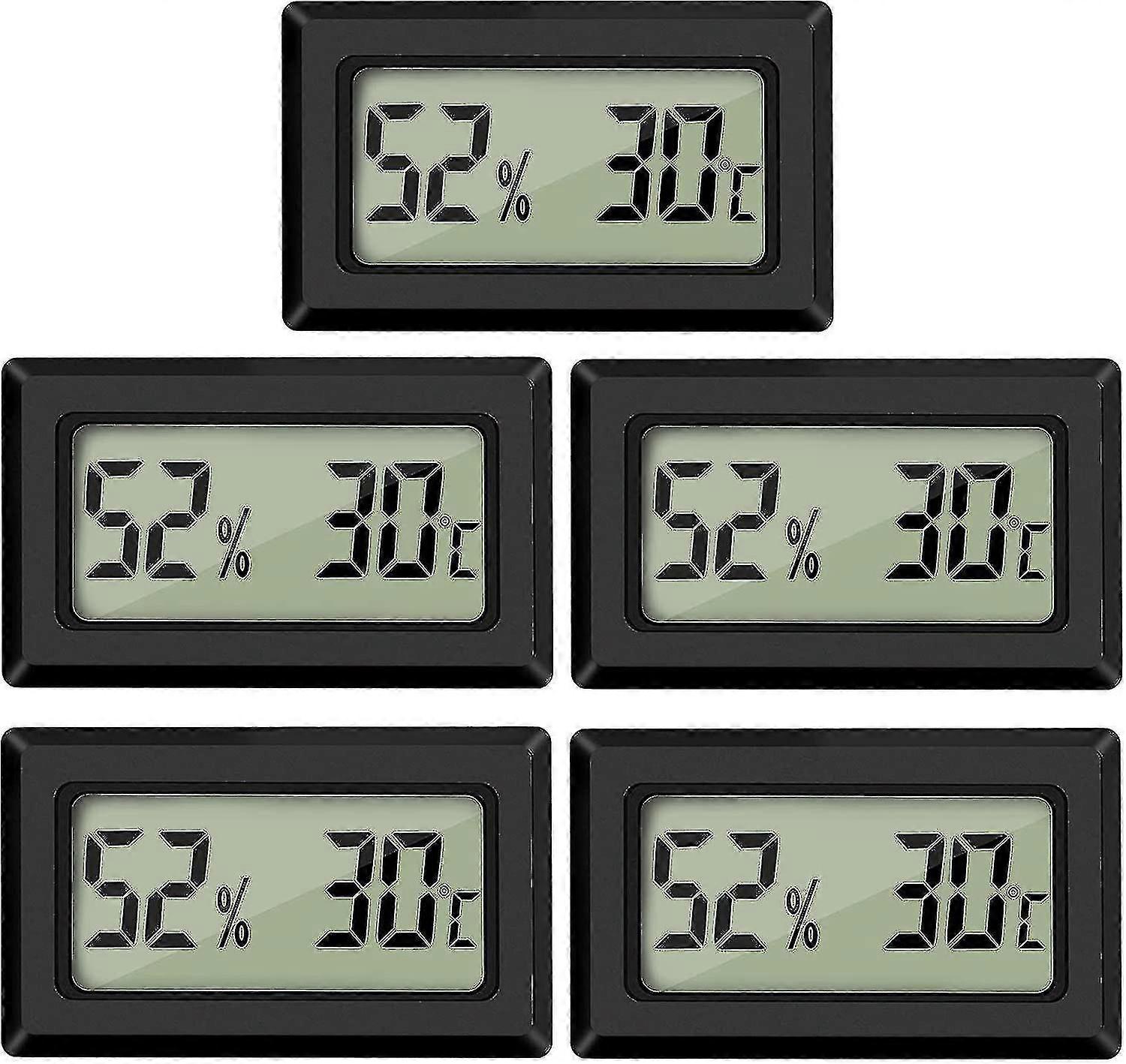 5pcs Mini Digital Lcd Temperature And Humidity Tester