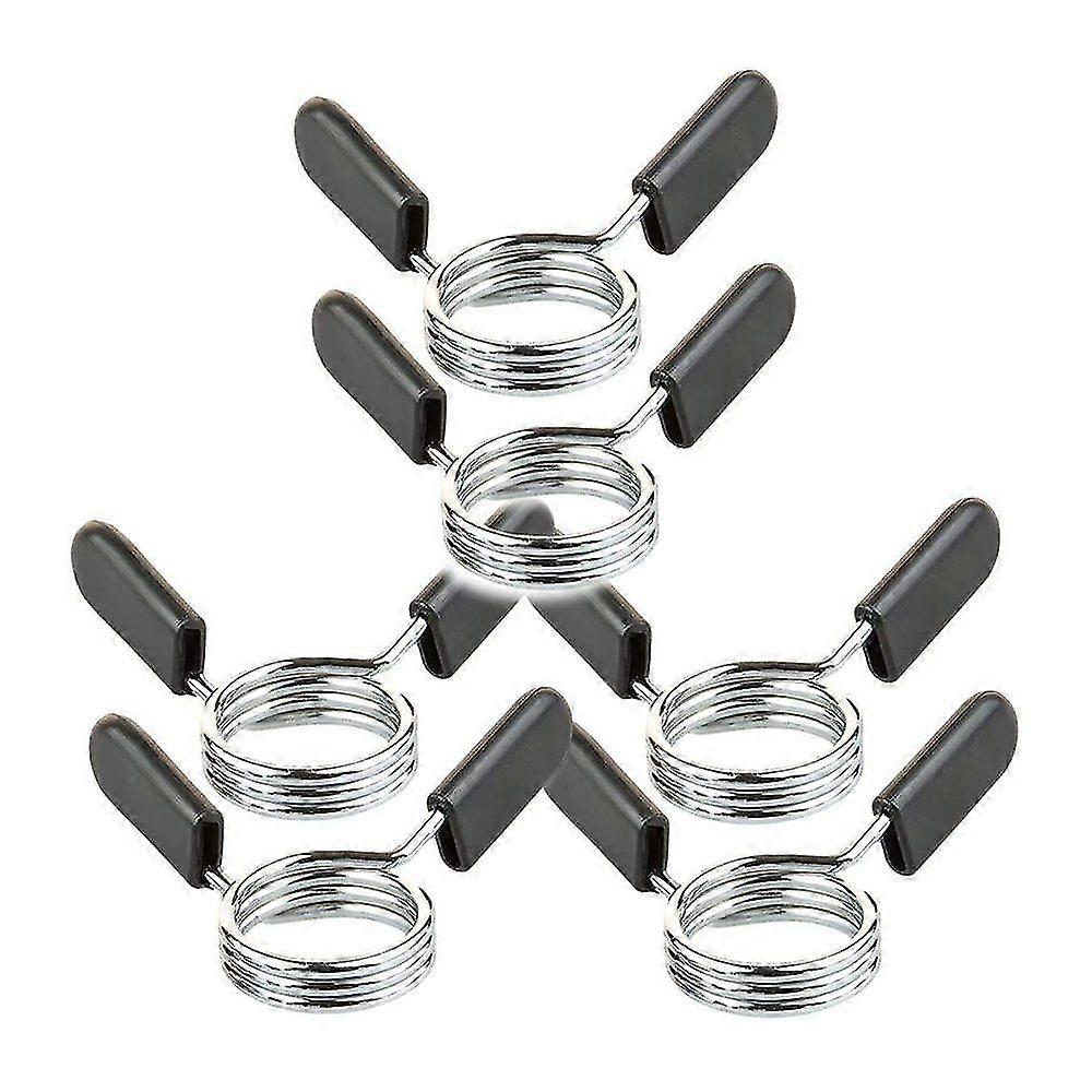 Dumbbell Bar Spring Lock 6 Pieces Weight Lifting Clamps For Dumbbells Weight Lifting Dumbbell Attachment (30 Mm)