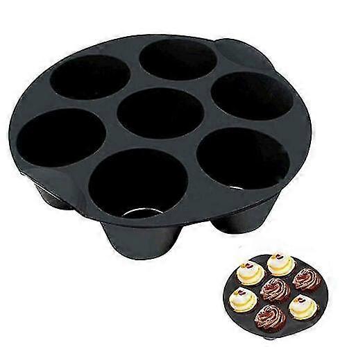 3 Pack Silicone Cake Cup Electric Air Fryer Backing Accessories Muffin Cake Basket With 7 Holes