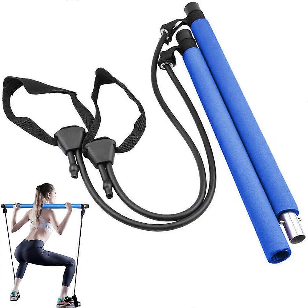 Pilates Exercise Stick Kit with Adjustable Resistance