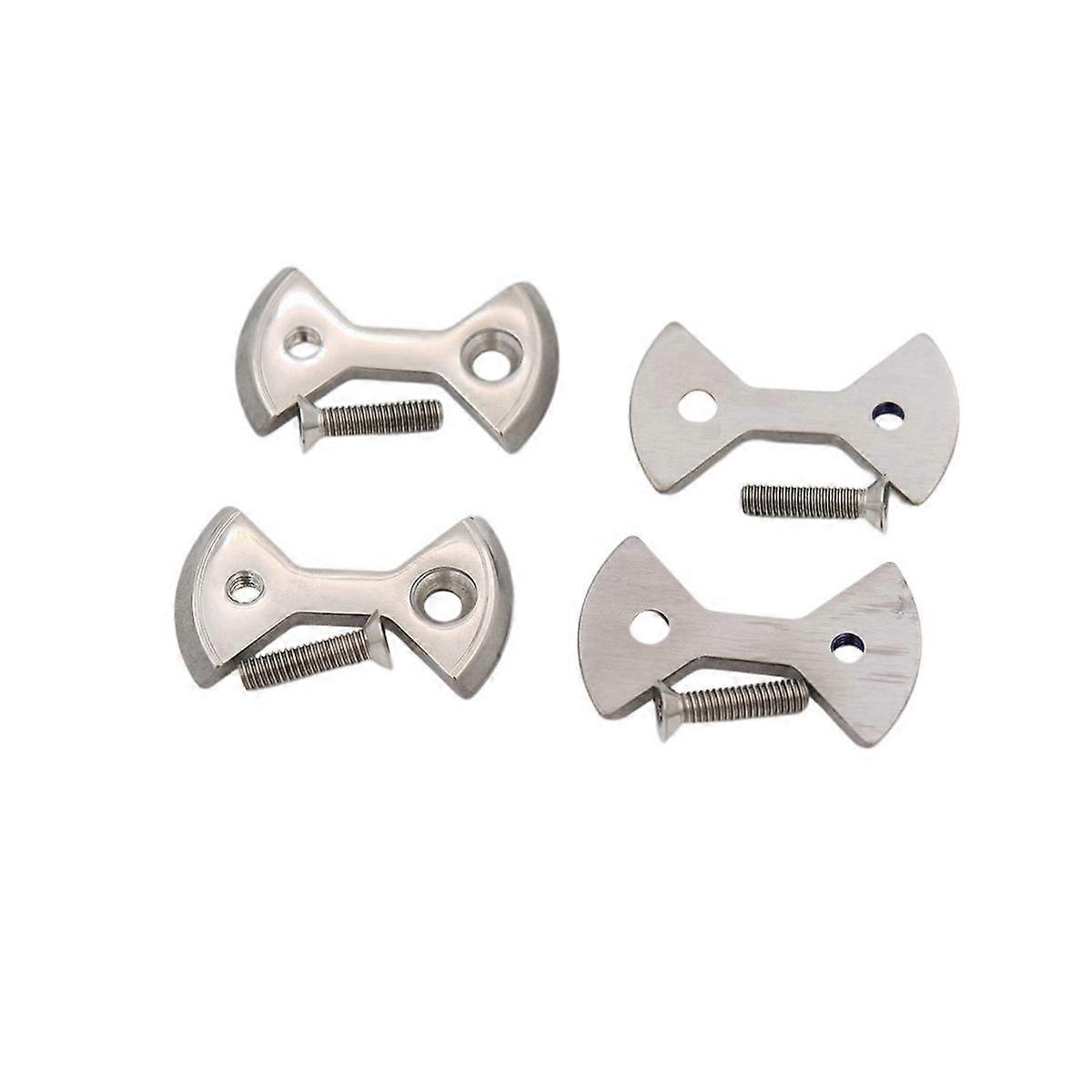 1 Set Titanium Bike Locking Pedal Bicycle Pedal Plate Bow Tie Shape for Zero Light Action Screws Bo
