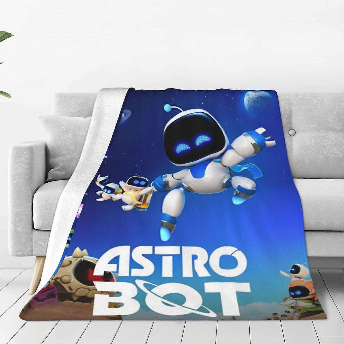 v541 Tæpper Spil A-Astro-Bot Flannel Kaste Tæppe Robert Tæpper Til Sengetøj Soveværelse Blød Seng Tæppe Tæpper jju541