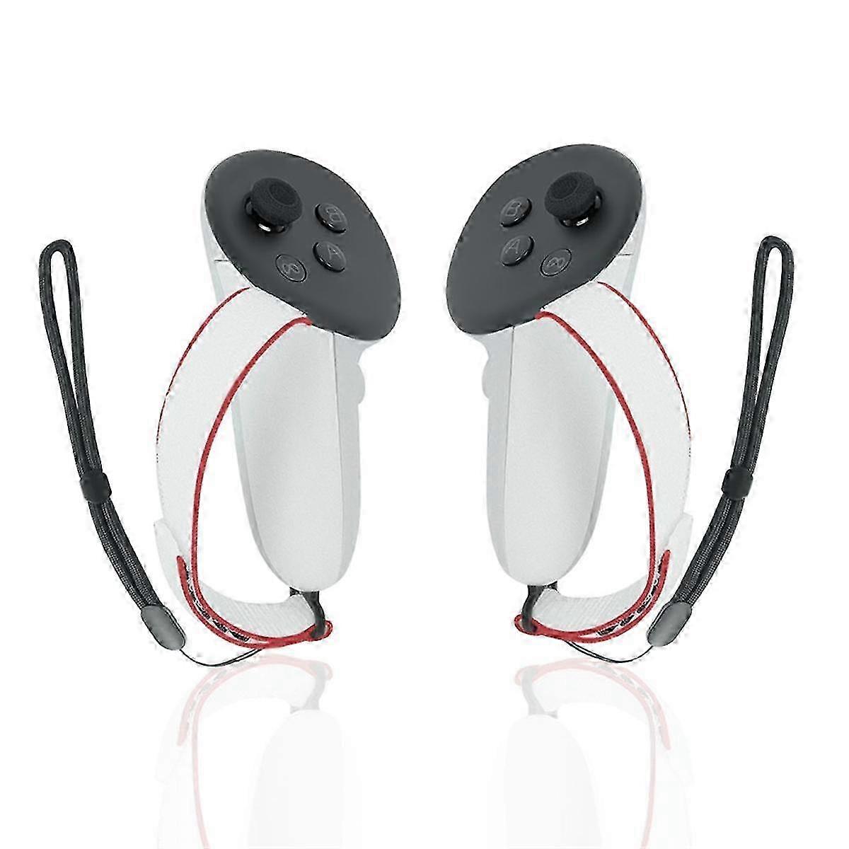 Adjustable Handle Controller Grip Strap compatible with 3 Protective Cover Strap compatible with Quest 3 VR Accessories