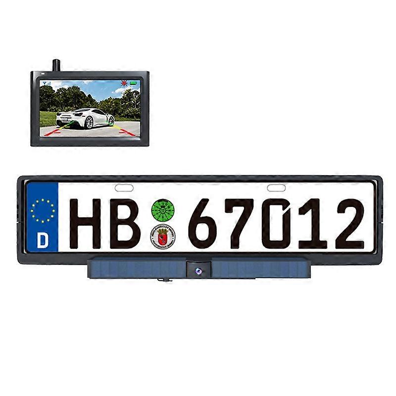 Solar Rear Reversing View Wireless Car Camera Display RC01