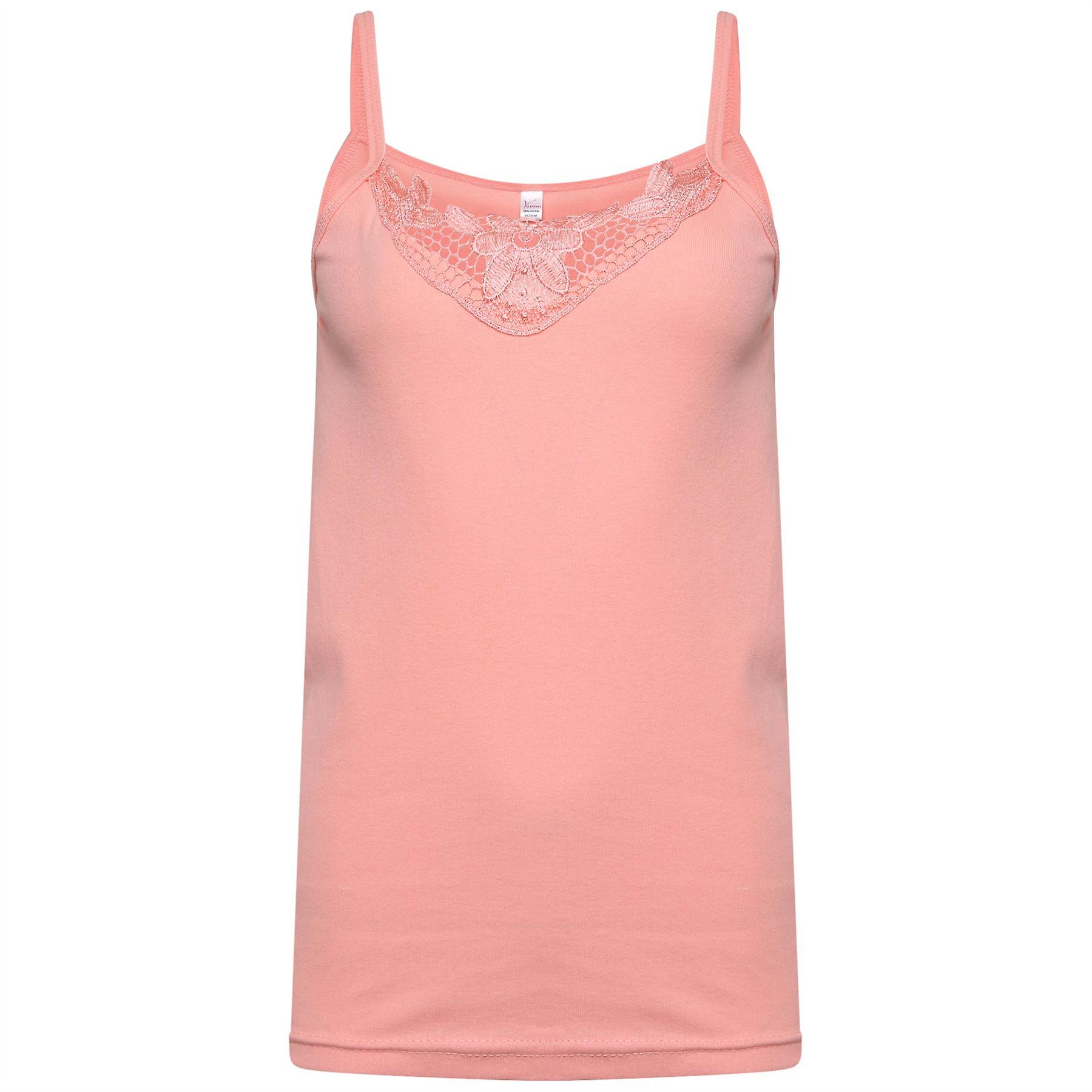 Women's Lace Vest Salmon S-XXL