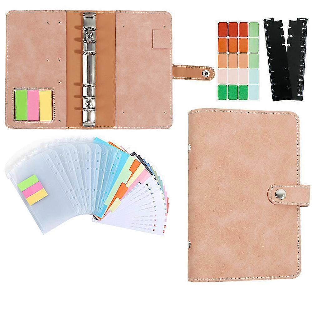 Budget Binder Set 30pcs Leather Ring Binder Notebook Budget Sheets