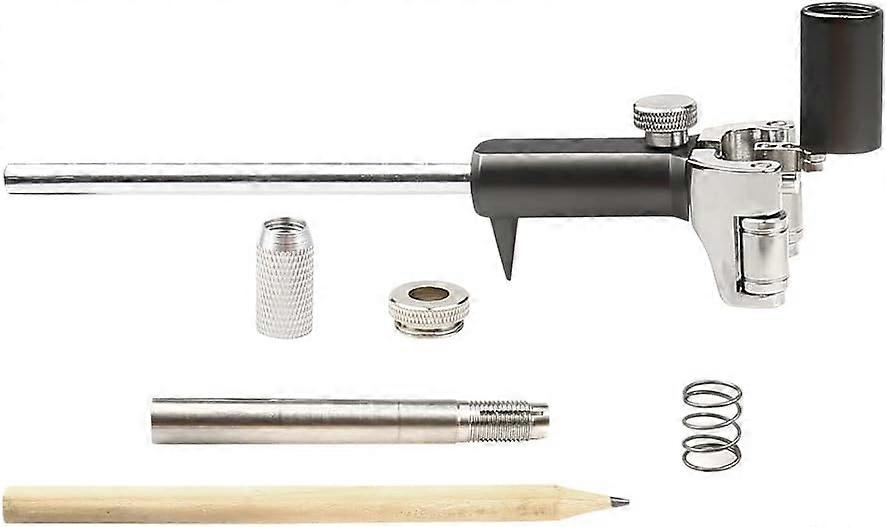 ConBlom DIY Wood Scriber Tool, Dual Purpose Straight & Arc Parallel Ruler for Carpentry & Drawing