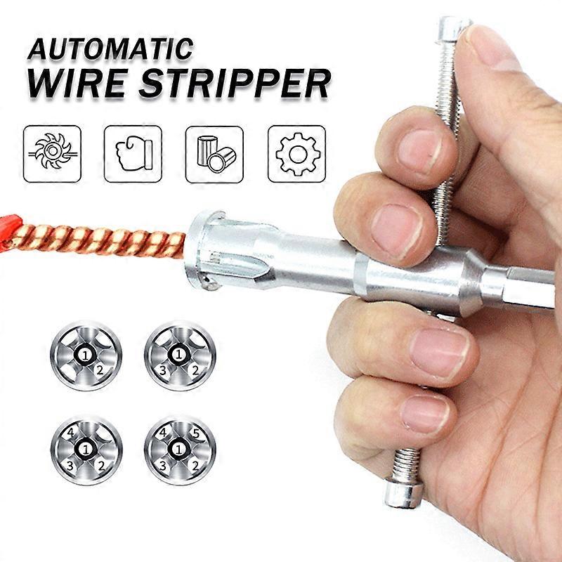 Electrician General Automatic Wire Stripper Twisted Wire Tool Quick Automatic Stripper Line Cable Peeling Twisting Connector