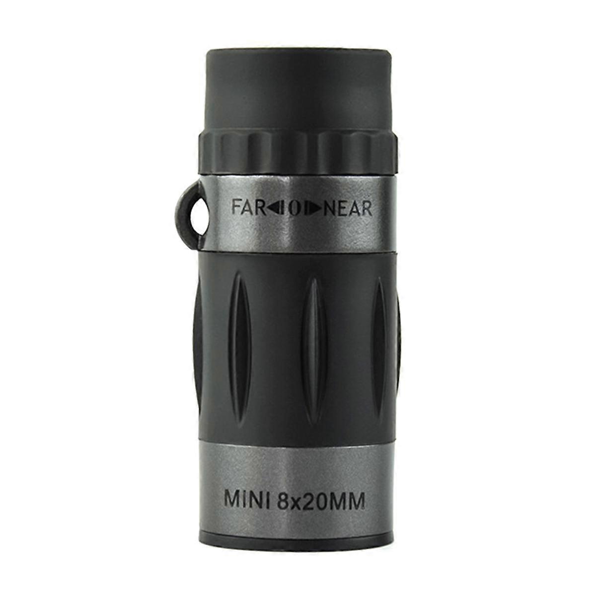 Compact 8x20 Monocular Telescope - Portable High-Definition Scope Ideal for Hiking Camping Wildlife Observation Concerts