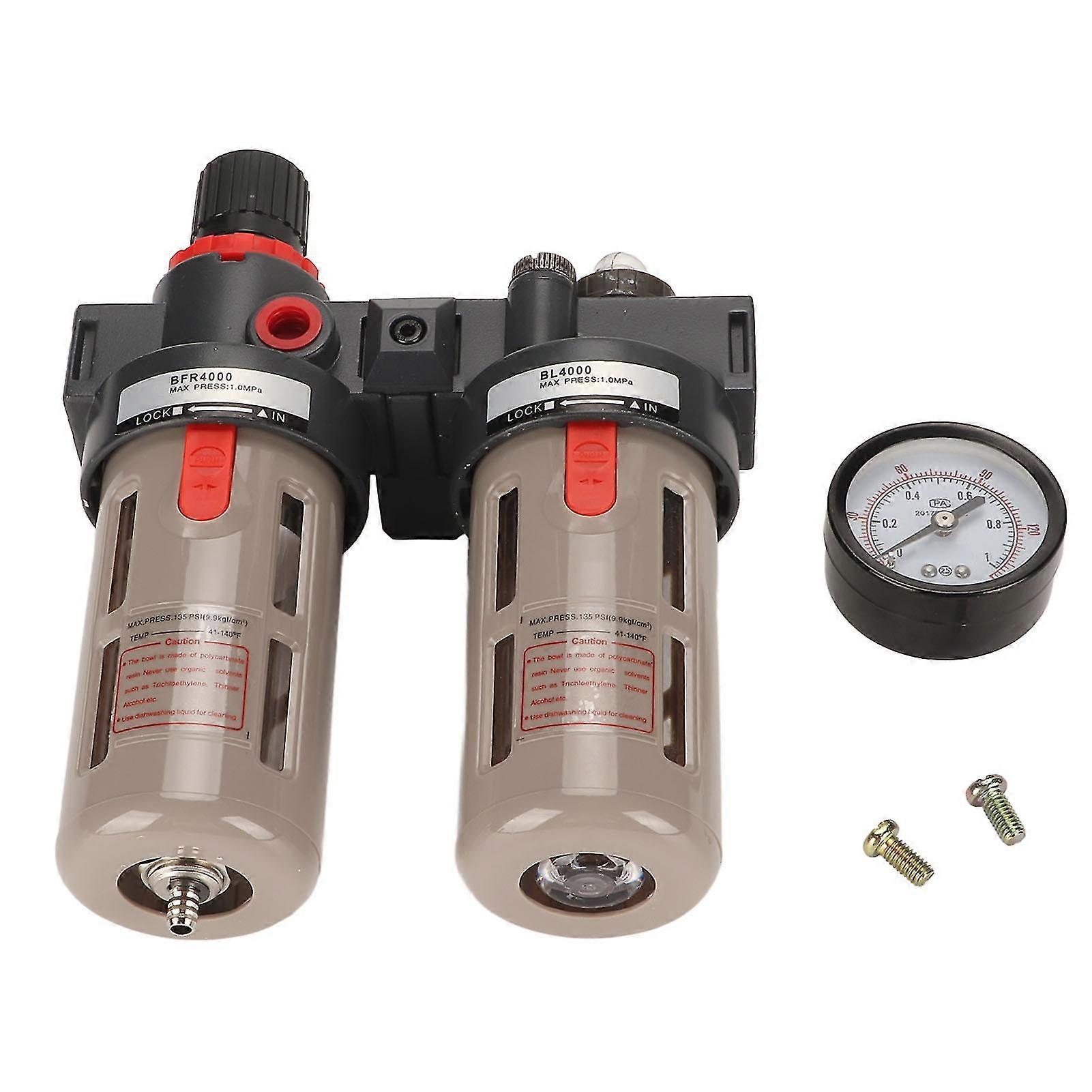 Compressed Air Filter Regulator G12 2 Unit with Pressure Gauge - Water Oil Separator
