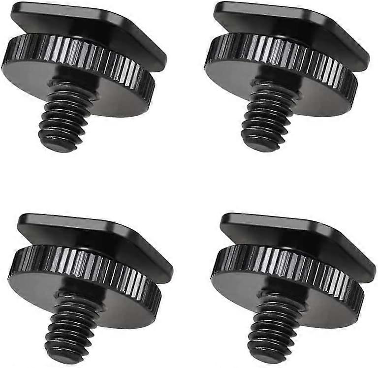 1/4 polegadas adaptador de câmera parafuso 4 Pack Flash Hot Shoe Mount para DSLR Camera Rig