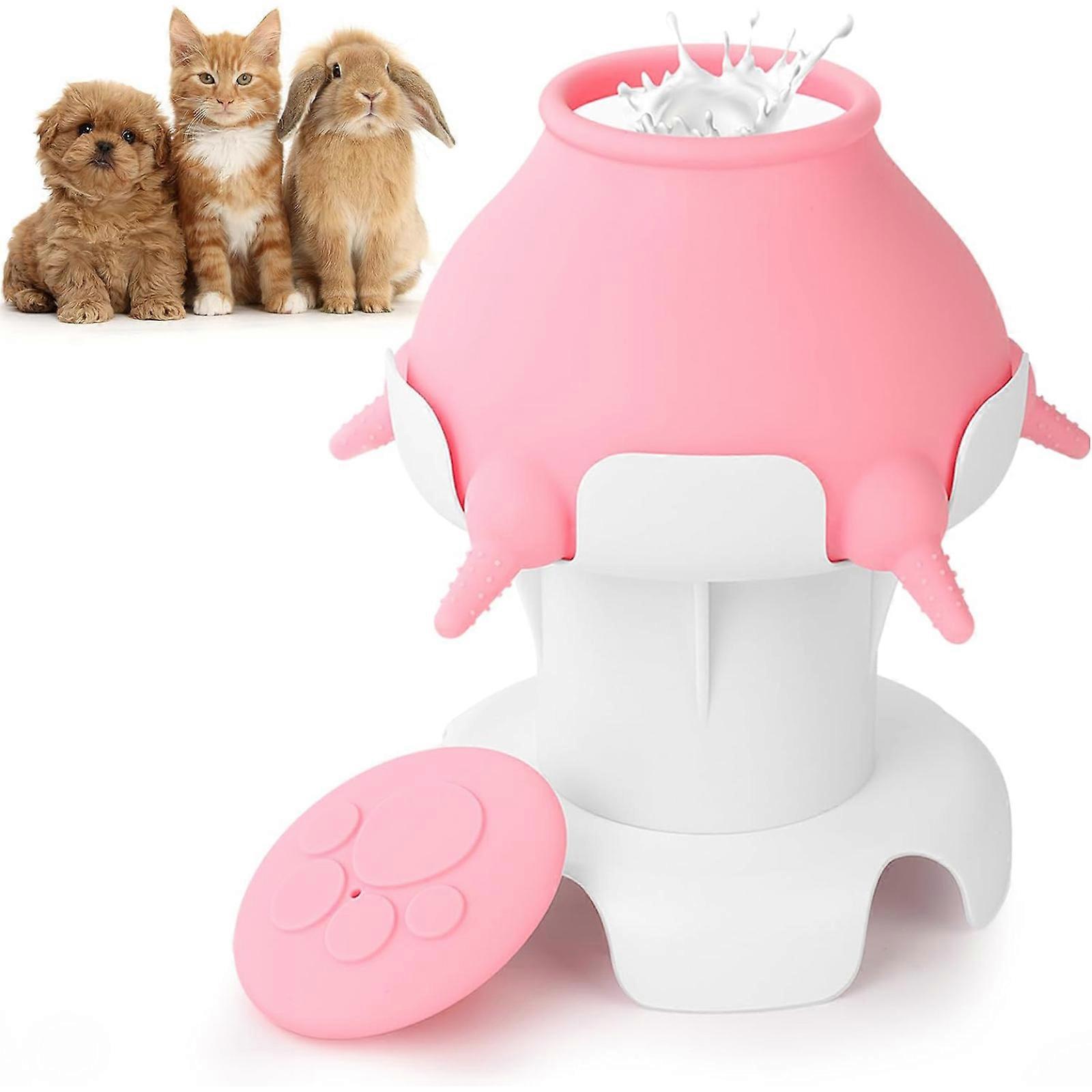 جرو الطاعم لكلاب متعددة ، 300 مل حليب الثدي تغذية مناسبة للحيوانات الأليفة حديثي الولادة ، جرو وهريرة الطاعم مع 5 حلمات سيليكون