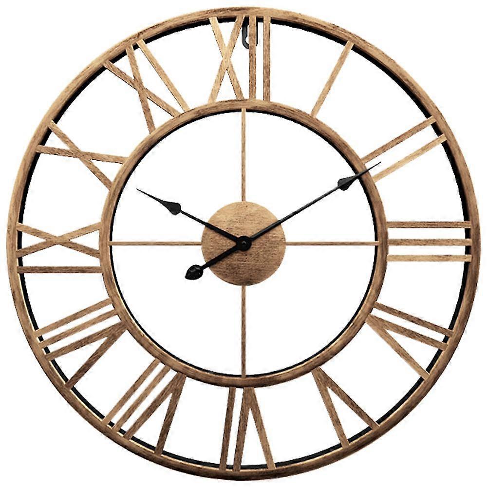 Decor Wall Clock, European Retro Clock with Large Numerals