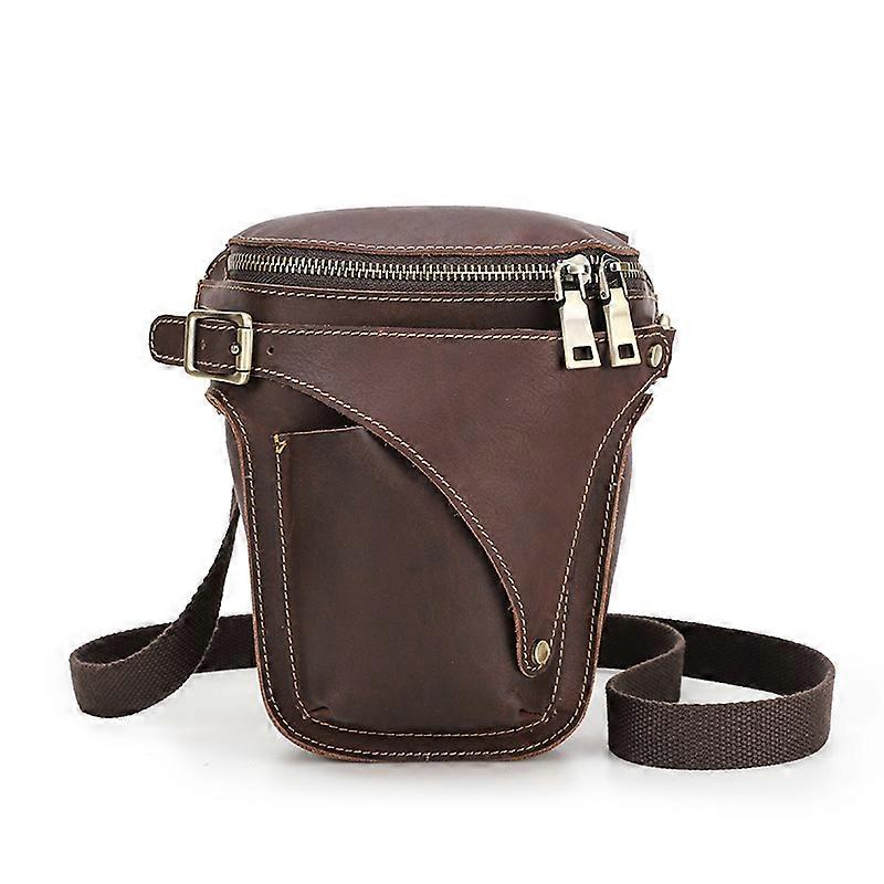حقائب خصر رجالية من الجلد الأصلي، حقيبة حزام سفر كاجوال، حقيبة خصر، حقيبة حزام دراجة نارية، حقيبة هاتف بتصميم جيب