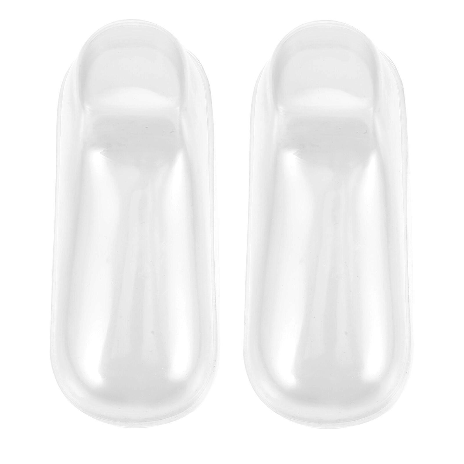 10pcs透明ベビーフィートモデルベビーディスプレイフットモデルベビーソックスシューズモールド