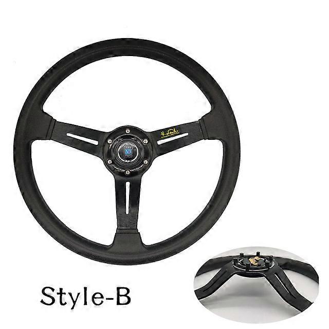 Auto Interieur 14 Zoll 350mm NARDI Lenkräder Set Universal PU Leder Racing Lenkräder Drifting Sport Lenkrad mit Logo ND