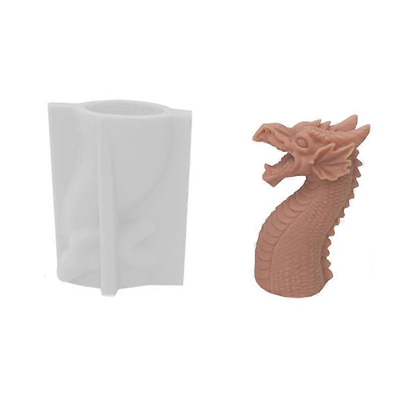 3d פסל דרקון סיליקון עובש סבון נרות גבס עובש תפאורה אספקה