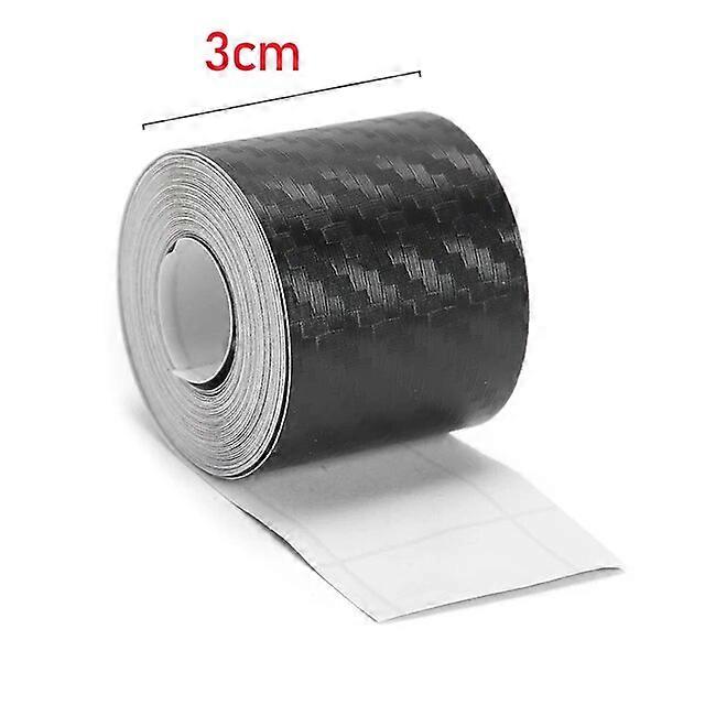 Motor Vehicle Parts 3D Carbon Fiber Sticker Car Door Sill Side Anti-stepping Bumper Mirror Anti Scratch Protection Tape Decor Protector Stickers