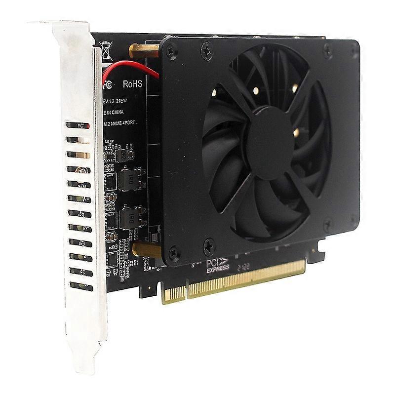 for M.2 PCIe X16 Expansion Card Supports 4 NVMe for M.2 (2230-80) 4x32Gbps for N