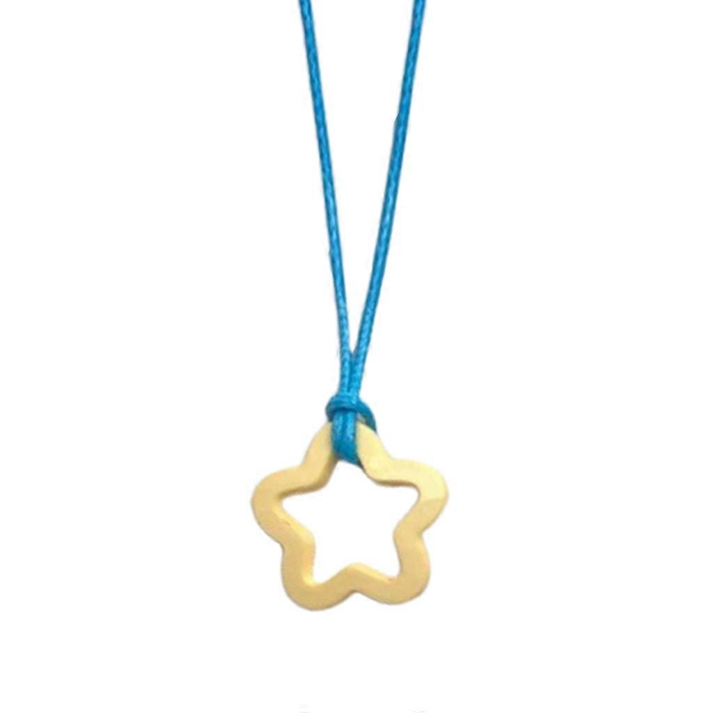 Acrilice de flori pandantiv colier simplu manual Cord Bloom Charm colier
