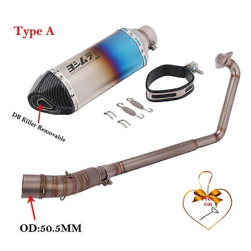 Silencieux en fibre de carbone pour moto Honda, système d'échappement complet modifié, silencieux DB Killer, CBR125, CBR125R, CB125R
