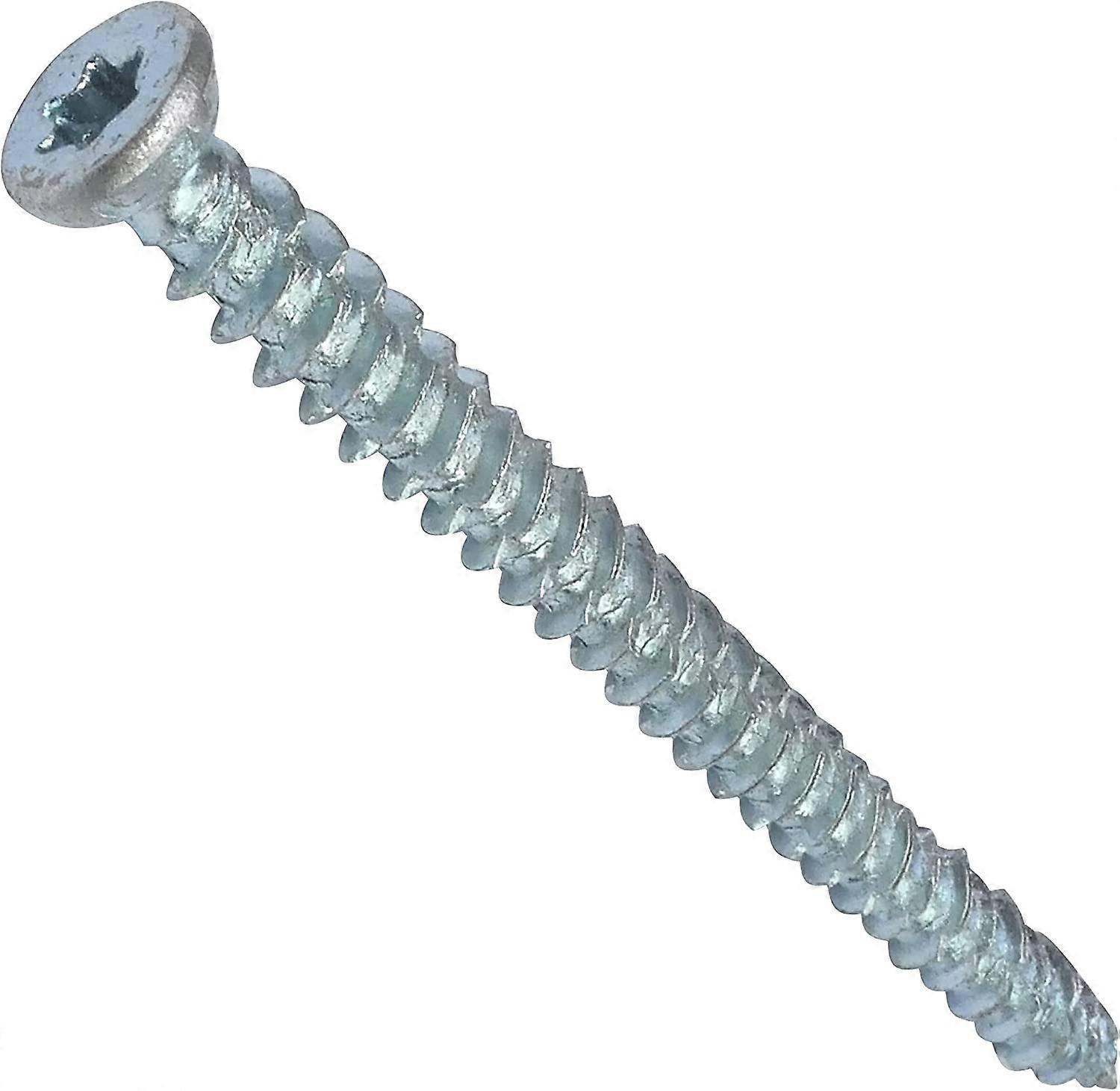 Set of 50 Direct anchoring screws for concrete 7.5x92mm conical countersunk head - with T30 star recess - direct fixing without dowel
