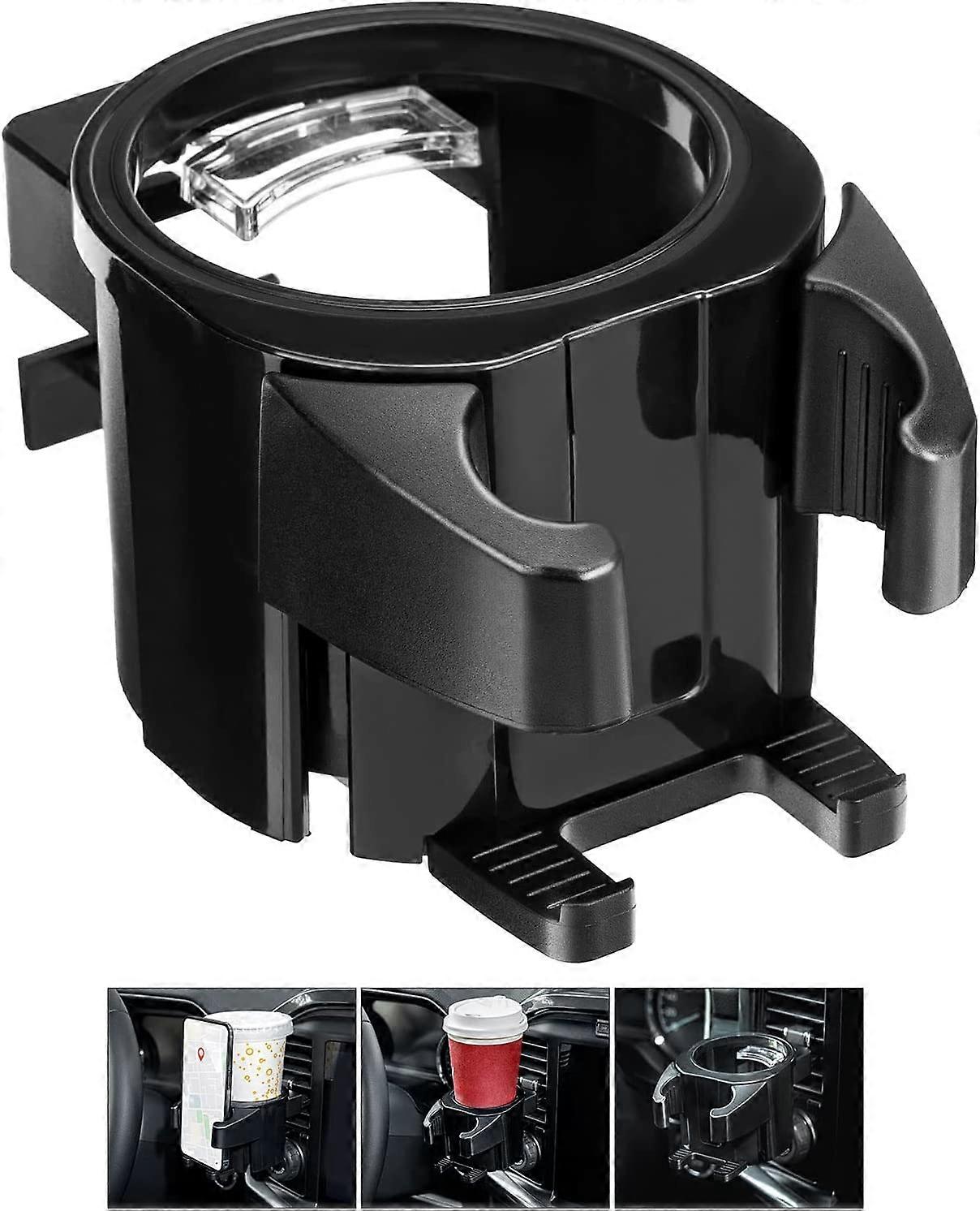 Car cup holder with swivel phone holder