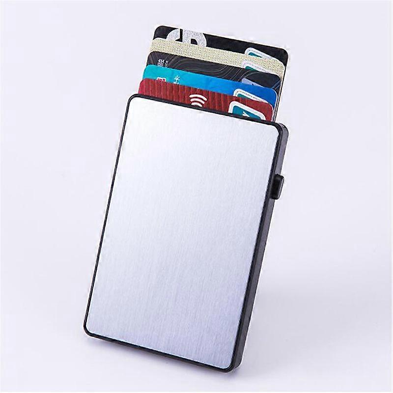 Slim Aluminum Card Wallet RFID Pop-up Push Button Bank Credit Card Case Holder Thin Smart Metal Wallet For Man Women