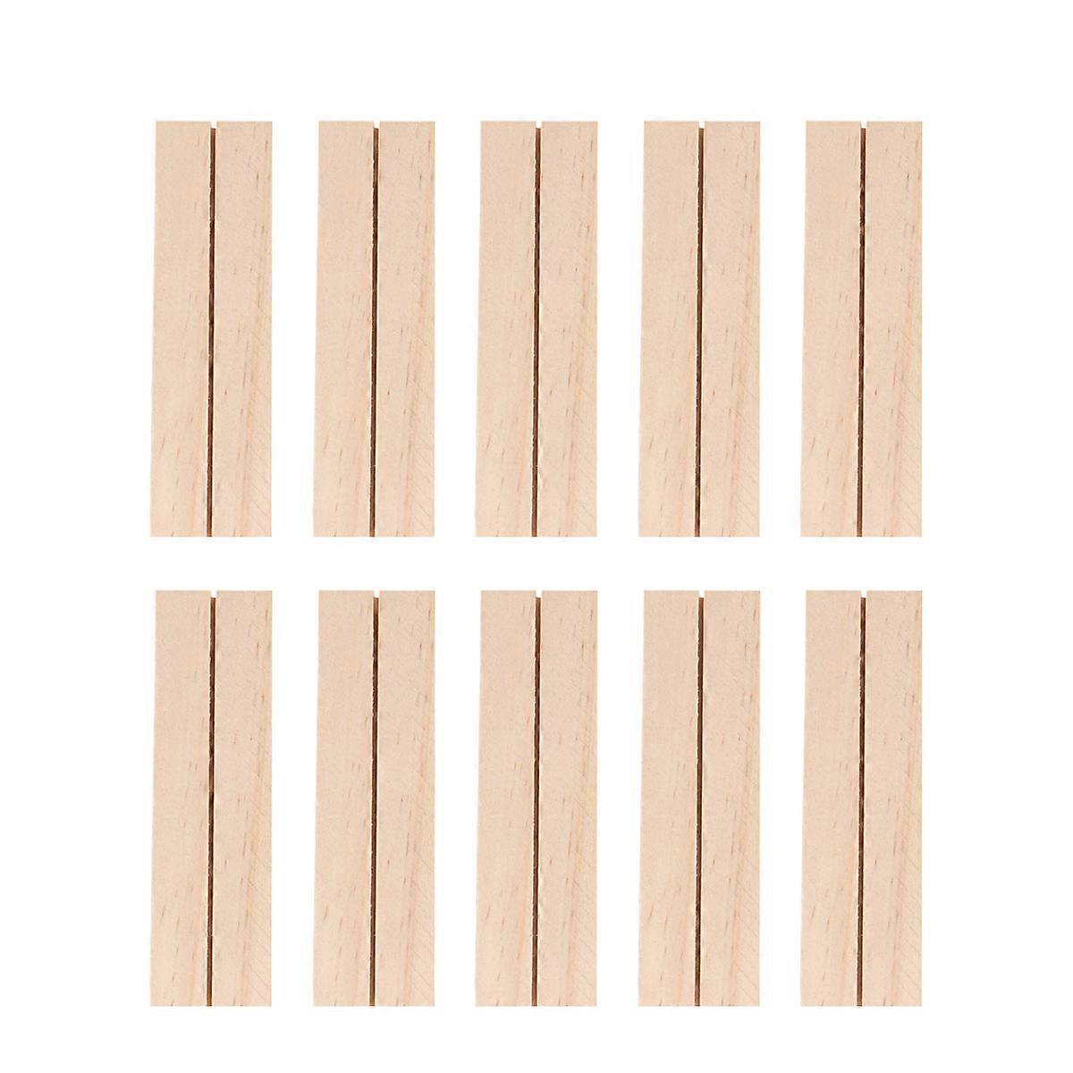 10 Pcs Wedding Table Numbers Rectangular Wooden Postcard Rack Wooden Holder
