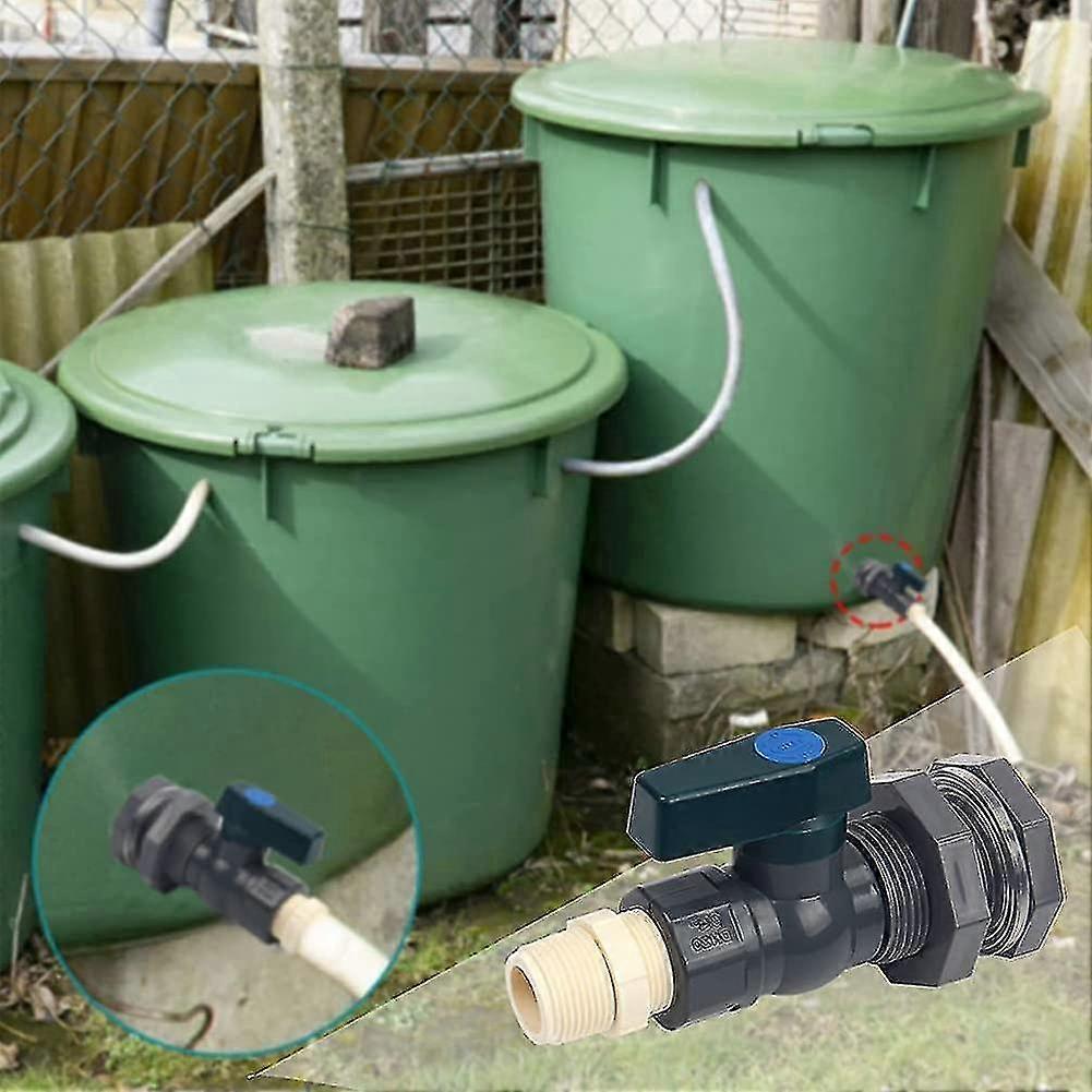 Tanques de água de Pvc conector 3/4 polegadas torneira do barril de chuva de Pvc com encaixe de anteparo