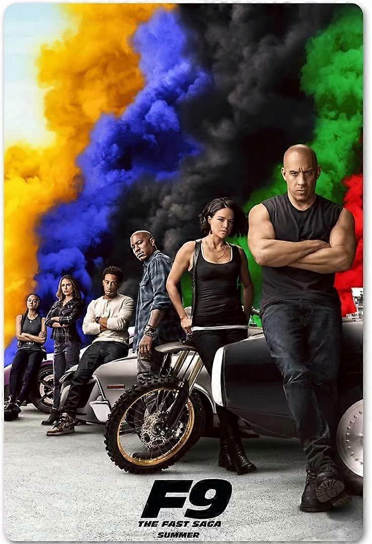 速い佐賀9メタルポスター看板映画の壁の装飾ガレージバーコーヒーマン洞窟12x8