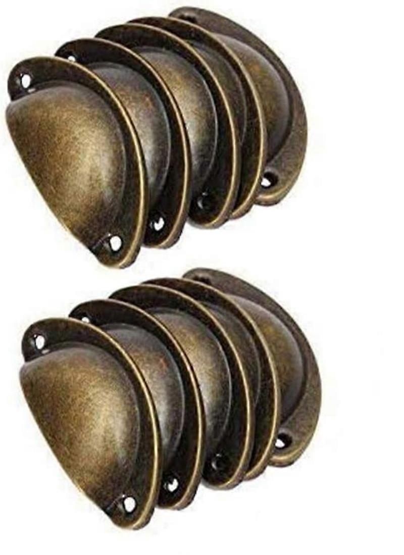 Drawer Antique Glossy Iron Fixing Handle Furniture Accessories 10 Pieces(4-D-1)