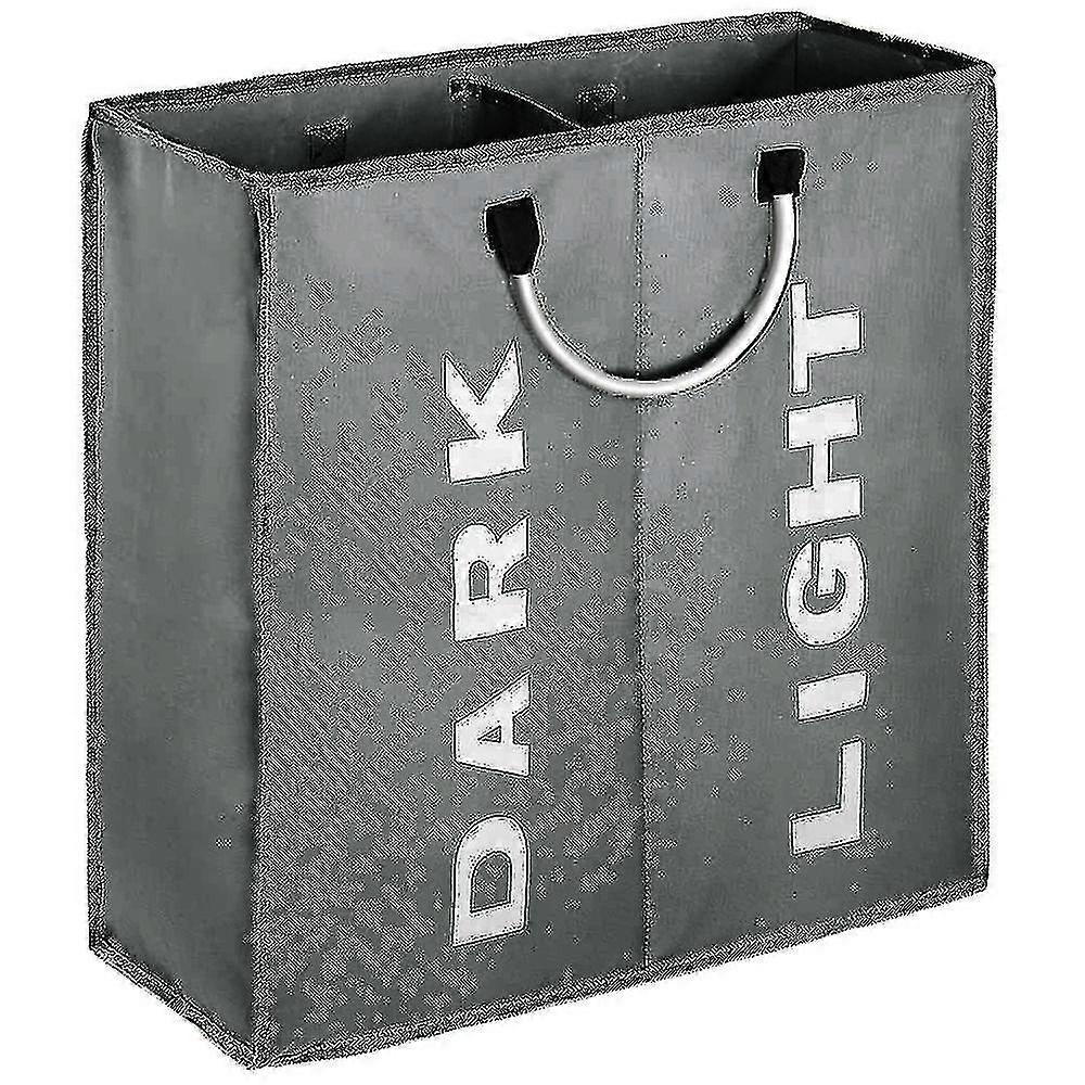 Double Laundry Hamper And Removable Laundry Bags, Collapsible