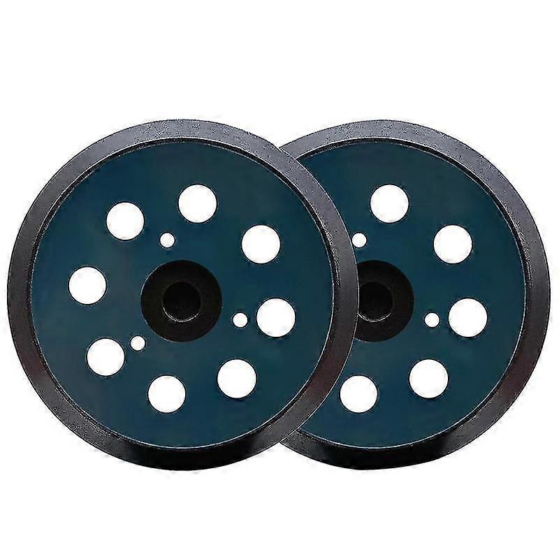 2 Pack 5 Inch Dia 8 Hole Hook and Loop Replacement Sander Pad Track Sander Sanding Backing Pad