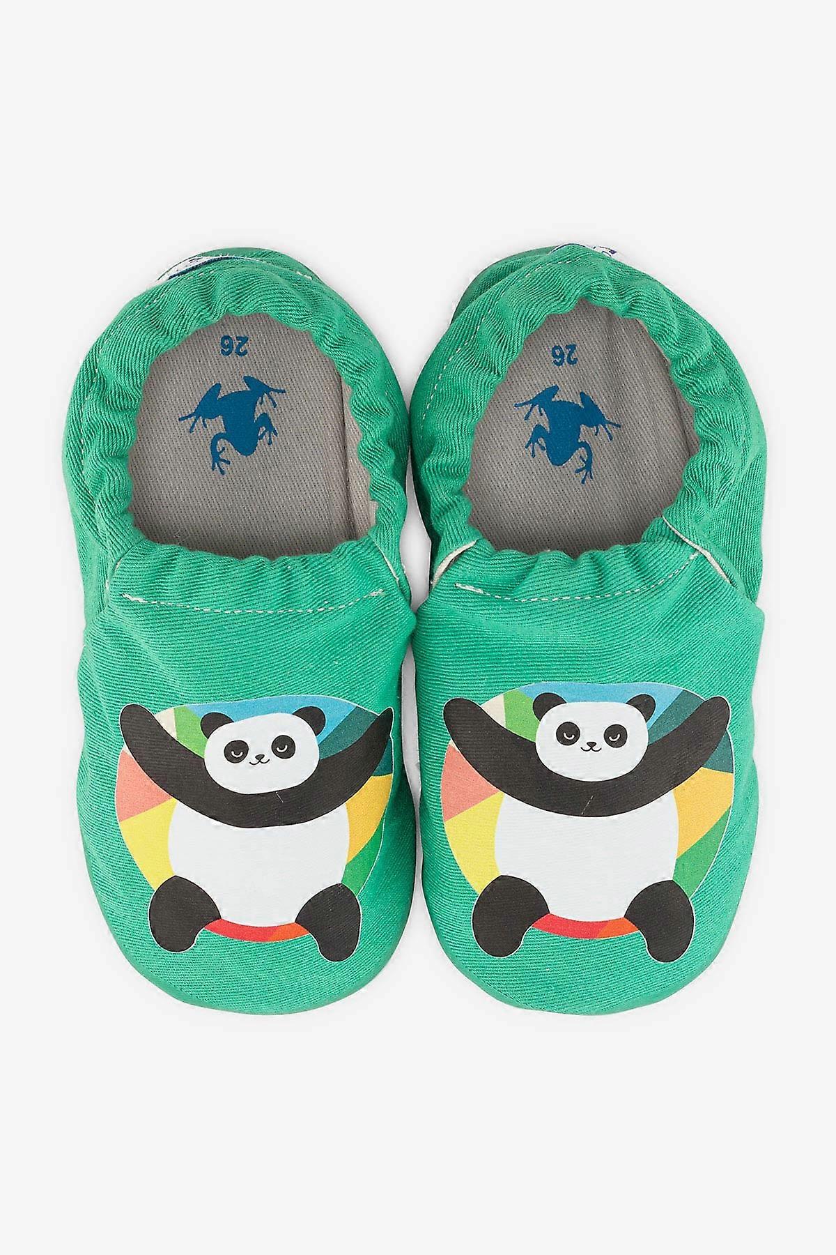 Panda Bear Hyper Mint Tea Barefoot Smart Booties