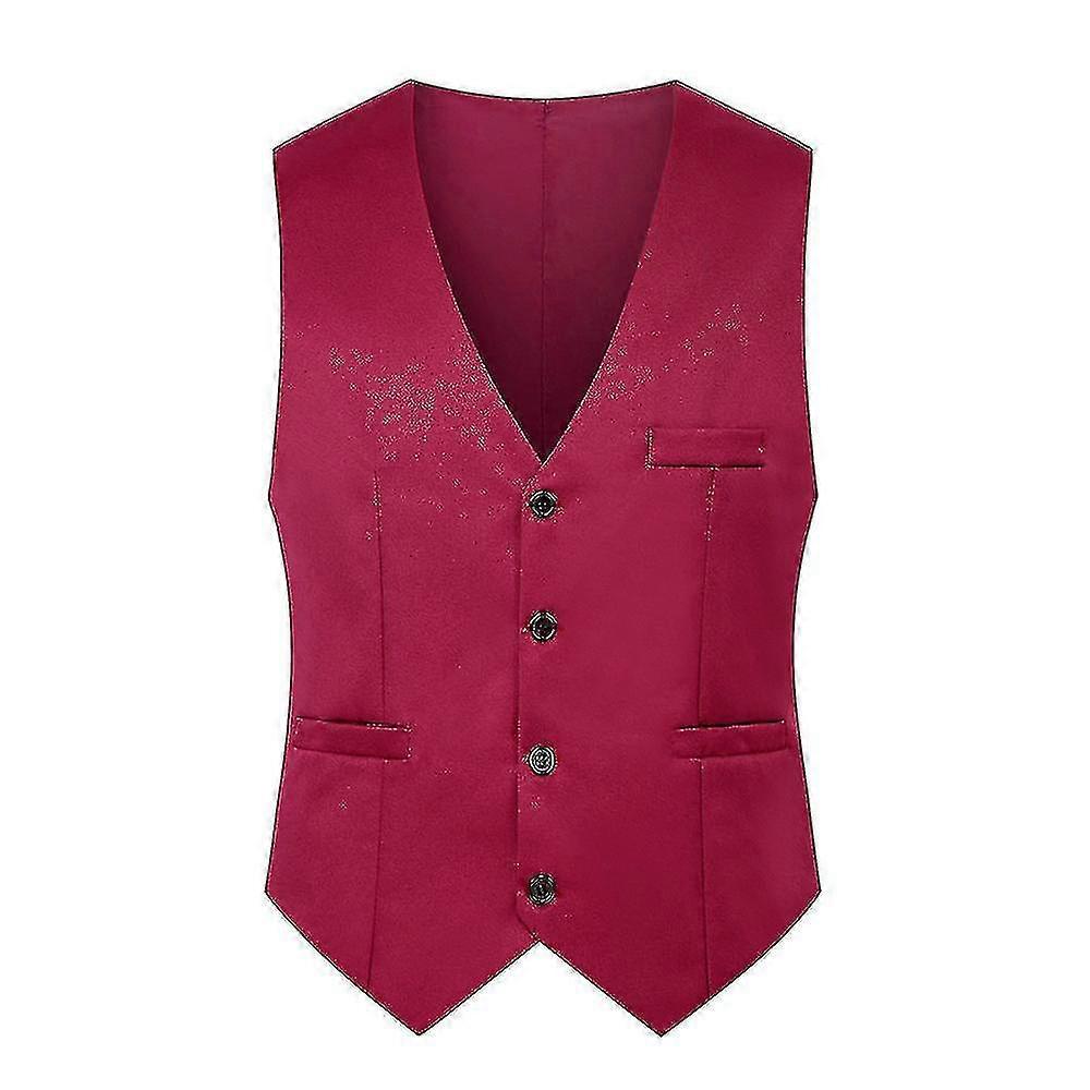 Hommes Slim Fit Suit Gilet Gilet Décontracté Formel Simple Sein Gilet