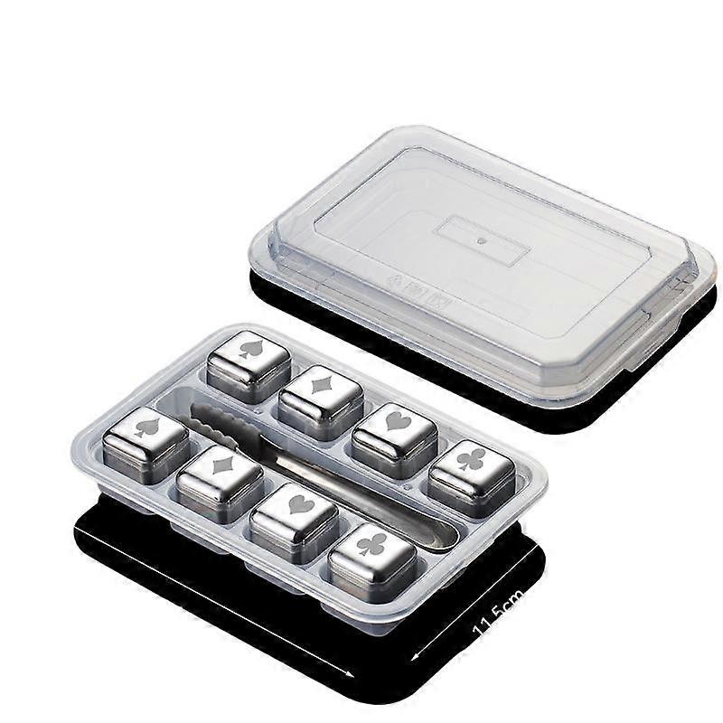 ruostumaton teräs jääkuutio jäädytetty jääviini kivisarja metalli jääpallo viini viski jääbaari