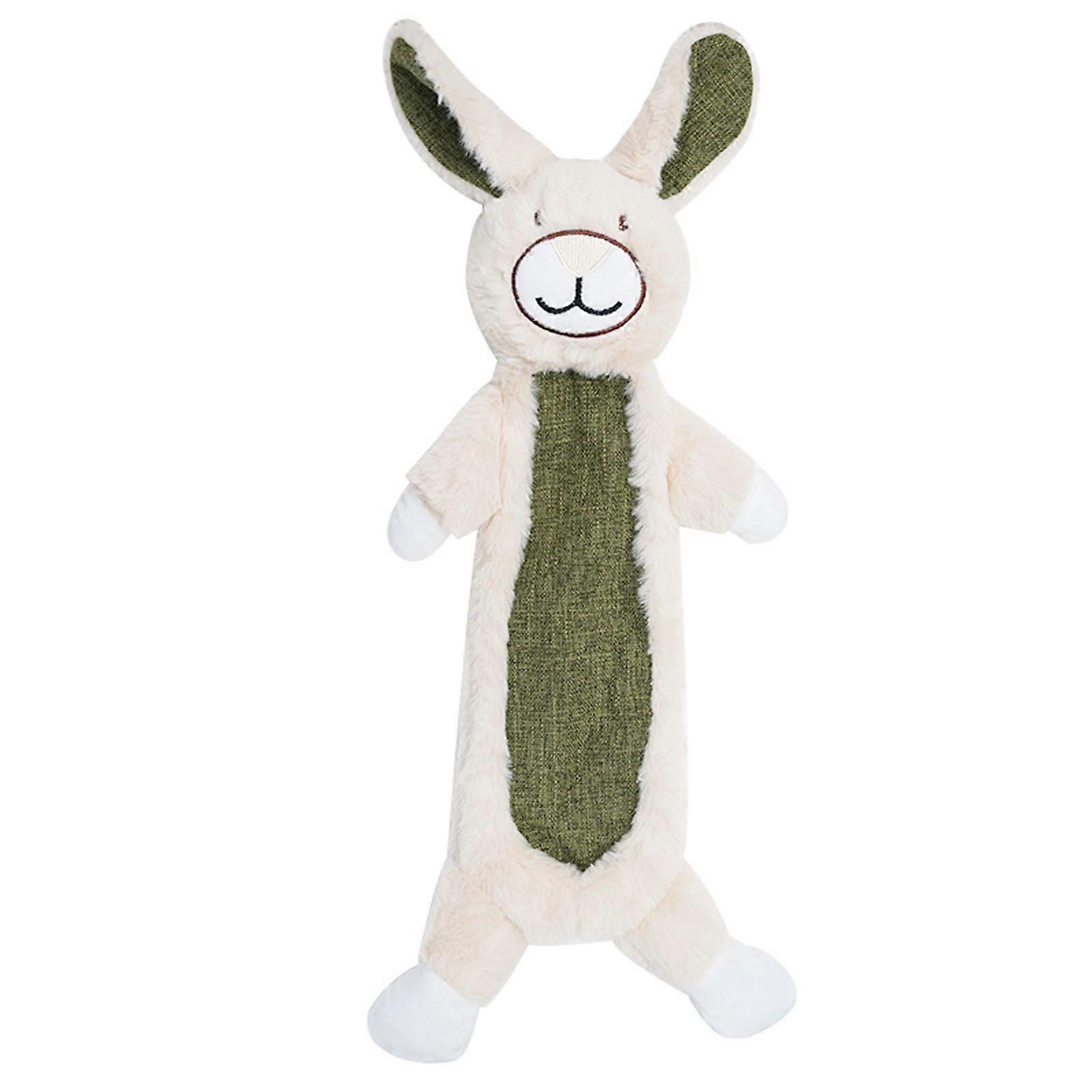 No Stuffing Required Dog Plush Chew Toy, Tough Puppy Chew Interaction, Dog Tug of War Toy, Good for Boredom, Anxiety Relief (Rabbit)