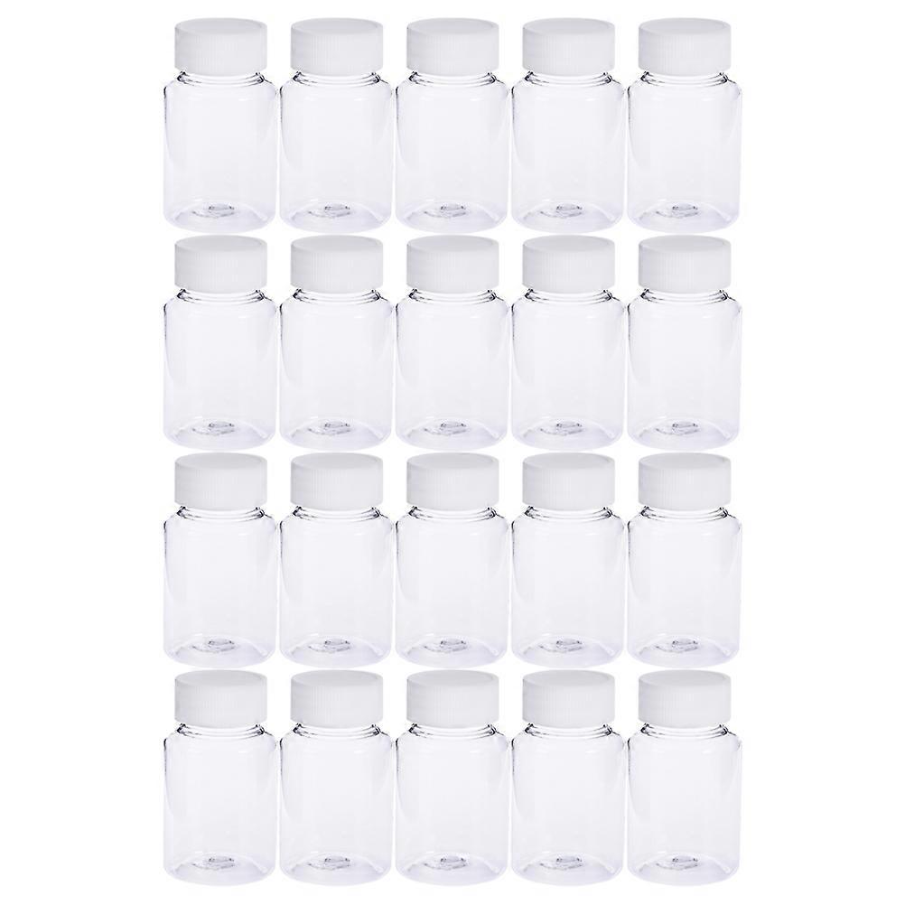 20 Pcs Eliquid Bottles Square Water Bottle Lab Test Vials Clear Plastic Bottle